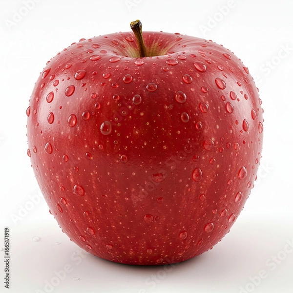 Obraz Fresh Red Apple Isolated On White Background