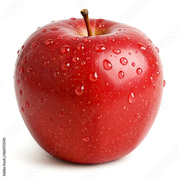Obraz Fresh Red Apple Isolated On White Background