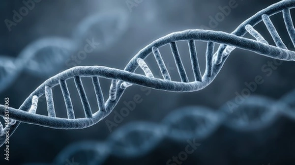 Fototapeta Innovative dna model showcasing modern genetic science in a lab environment high-tech viewpoint