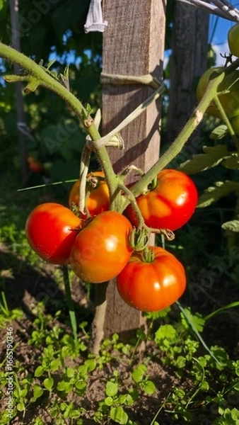 Obraz tomatoes in the garden