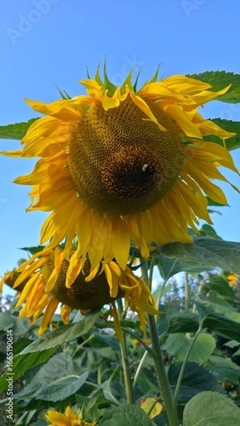 Obraz sunflower and bee