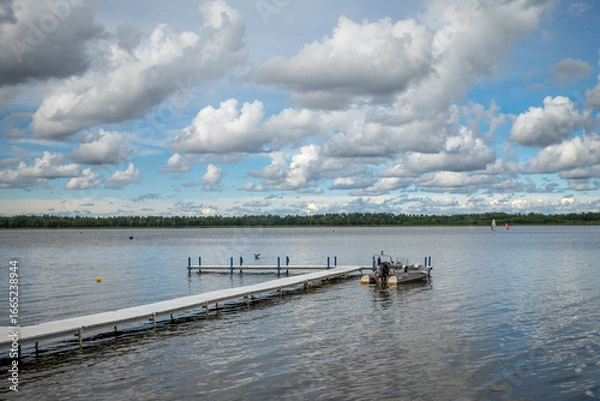 Obraz Przystań nad jeziorem