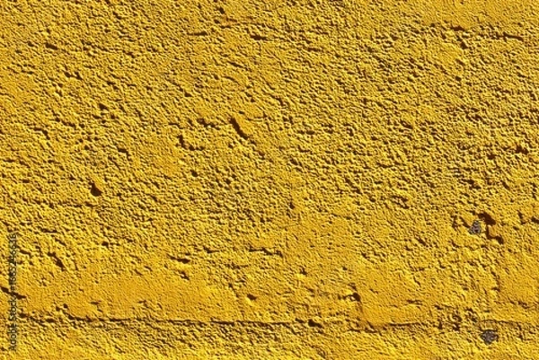 Fototapeta Close-up view of a textured, yellow surface.
