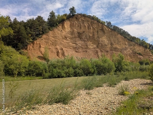 Obraz mountain landscape by river 