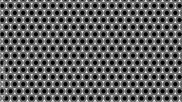 Fototapeta Dark Hexagon Circle Pattern