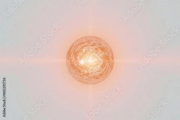 Fototapeta Glowing orb, cosmic background, energy, abstract art