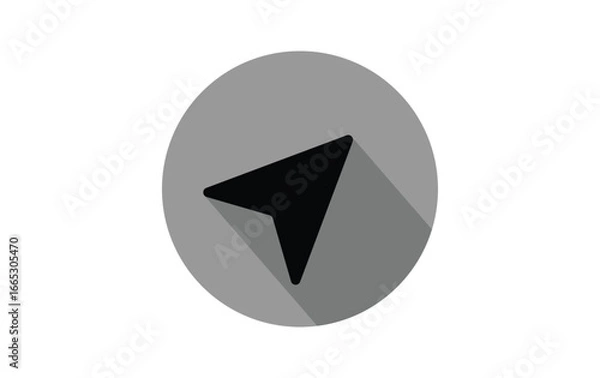 Fototapeta Navigation arrow icon vector eps10.