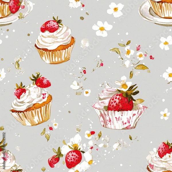 Fototapeta abstract seamless pattern with colorful spots	
