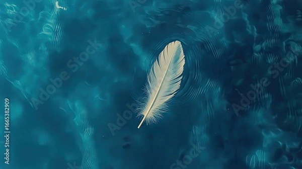 Obraz Feather on Water
