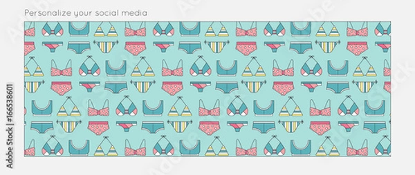 Fototapeta Summer background for social media