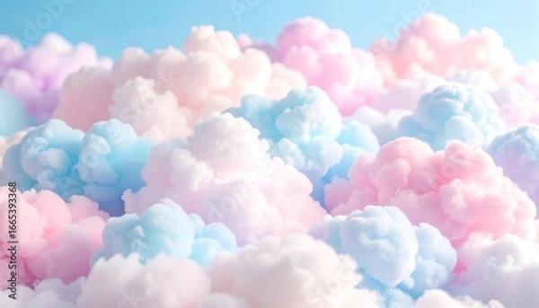 Fototapeta Pastel Cloudscape Dreamy Background.