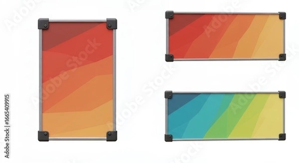 Fototapeta Color palette swatches gradient design