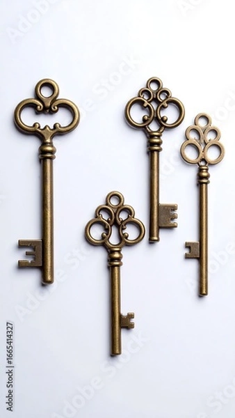 Obraz Antique brass keys