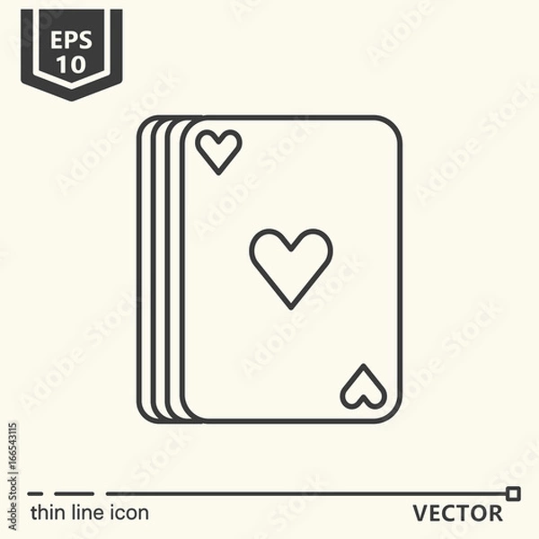 Fototapeta Casino theme. Vector single isolated icon.