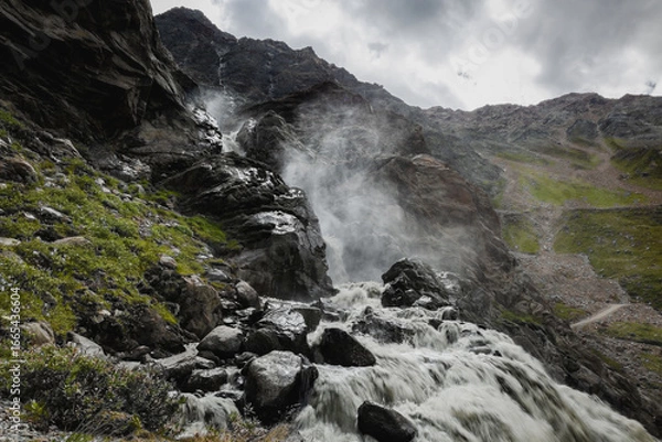 Obraz waterfall in the mountains