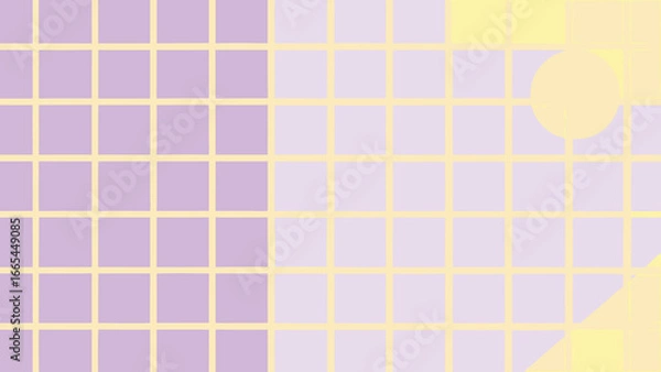 Fototapeta Abstract Geometric Background with Pastel Grid and Circle vector illustration