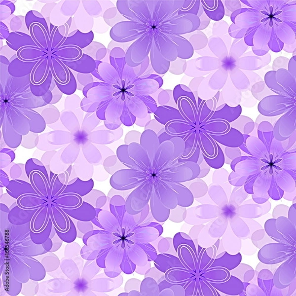 Fototapeta декоративный цветочный узор  бесшовный