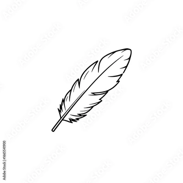 Obraz Serenity of a Feather in the Sky