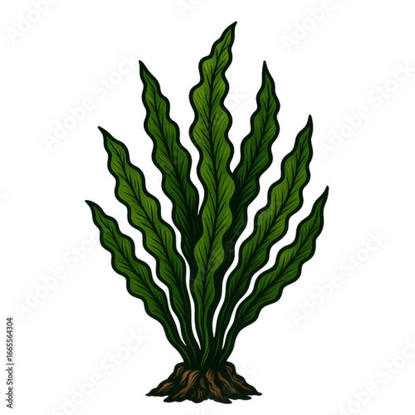 Fototapeta わかめのヴィンテージ素材