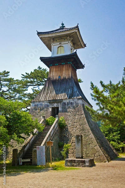 Fototapeta 金刀比羅宮北神苑の高燈籠