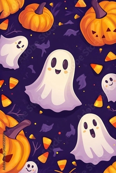 Obraz simple halloween poster for party invitation