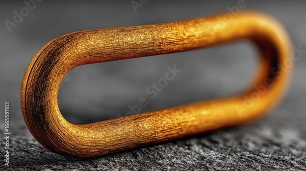 Fototapeta Orange rectangular bookmark, close-up shot showing paper fibers - art library close-up textile surface