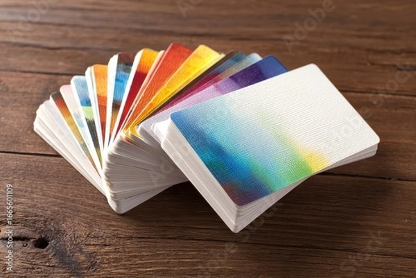 Obraz Colorful Card Samples: Design & Printing