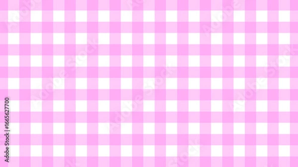 Fototapeta Pink plaid pattern with transparent background