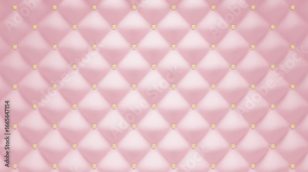 Obraz キルティング背景（丸鋲・ピンク）blenderで制作の3DCG