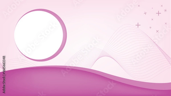 Fototapeta Product banner with pink color background in 4K size 