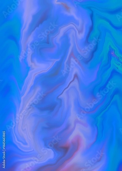 Fototapeta An imaginative illustration featuring a colorful, abstract character.