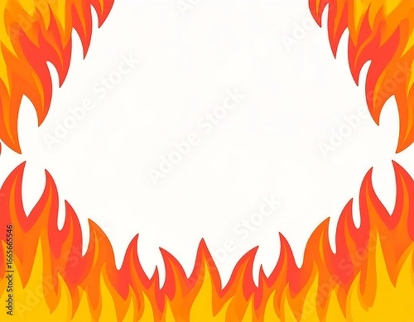 Obraz Flaming border design