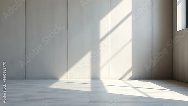 Fototapeta Minimalist concrete texture with clean lines, illustrating modern architectural aesthetics.