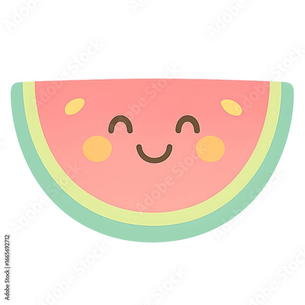 Obraz Watermelon with a bright smile