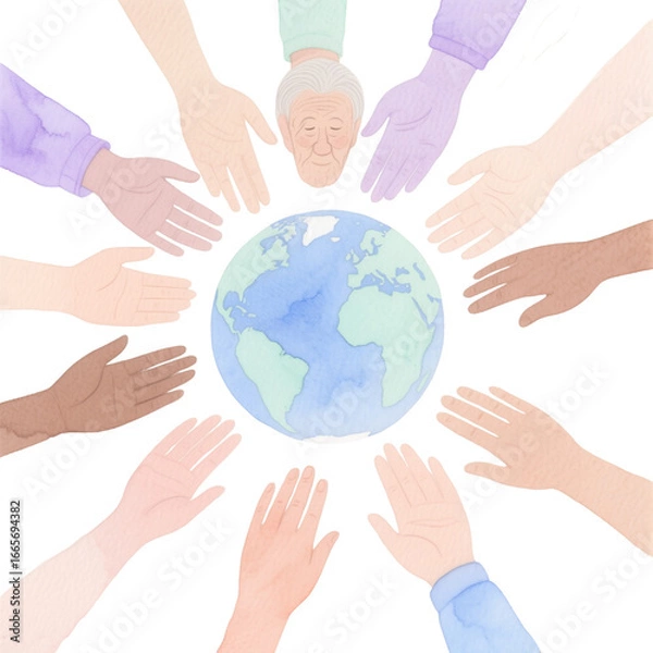 Obraz Global Unity in Labor: Celebrating Diversity and Inclusion