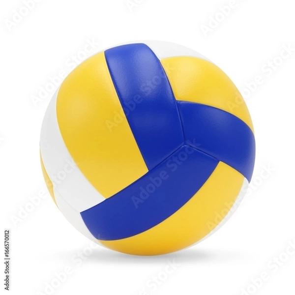 Obraz 3D rendering Volleyball ball isolated on white
