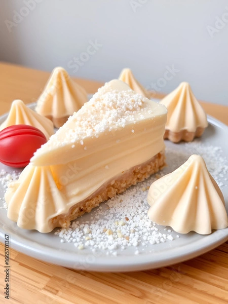Obraz Creamy, triangular confection