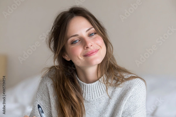 Fototapeta ai enhances experience of maintaining gratitude journal fostering mindfulness and reflection