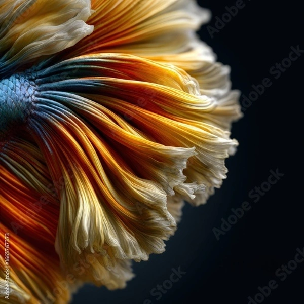 Fototapeta Vibrant and Colorful Abstract Display of Fluid Dynamics in Motion