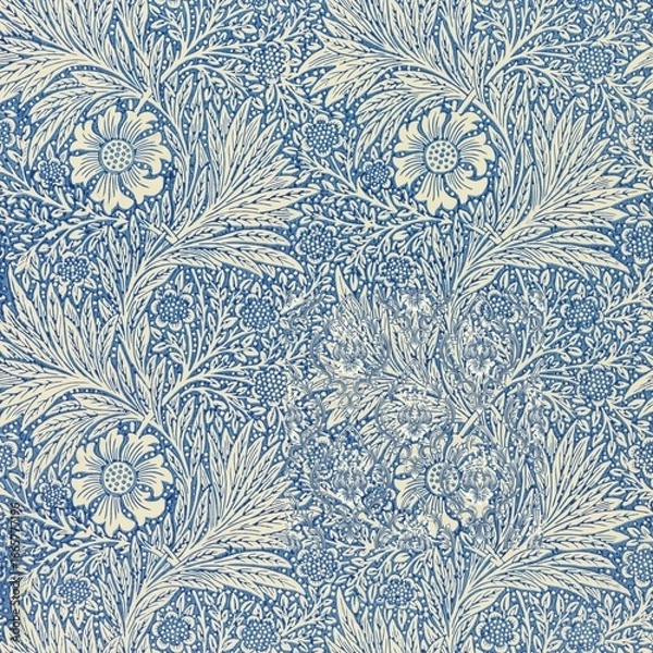 Fototapeta seamless pattern with snowflakes