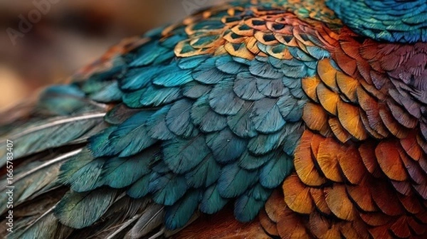 Fototapeta Close-up bird feathers