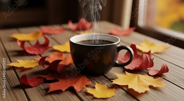 Fototapeta Autumn Coffee Break.