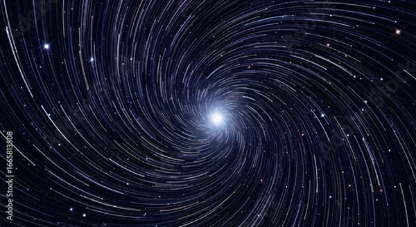 Fototapeta Mesmerizing Spiral of Stars: An Astounding Cosmic Phenomenon Captured in Stunning Detail