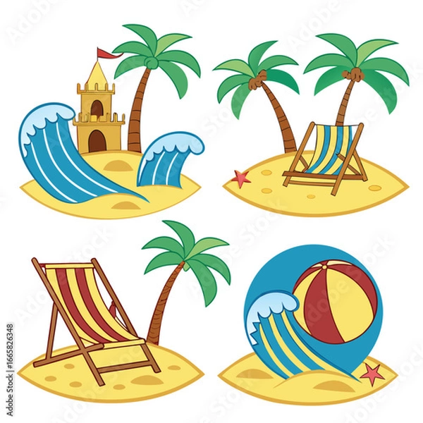 Fototapeta Vector tree icon illustration design 