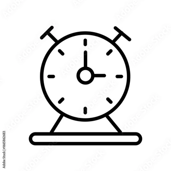 Obraz alarm clock isolated on white