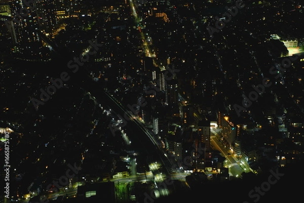Obraz 東京　墨田区の夜景