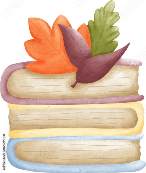 Obraz book and leaves