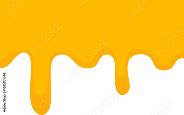 Fototapeta Vector cheese. cheese melt. background of melting cheese. Cheese frame on transparent. 