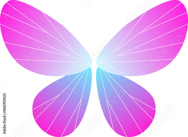 Fototapeta gradient butterfly design element