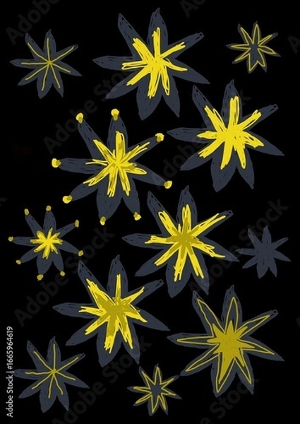 Fototapeta seamless background with flowers